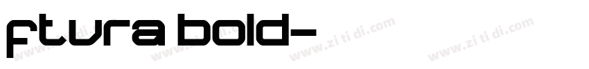 ftura bold字体转换